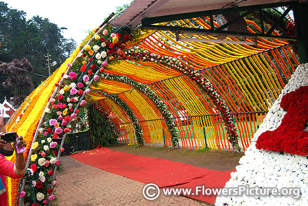 Floral hut
